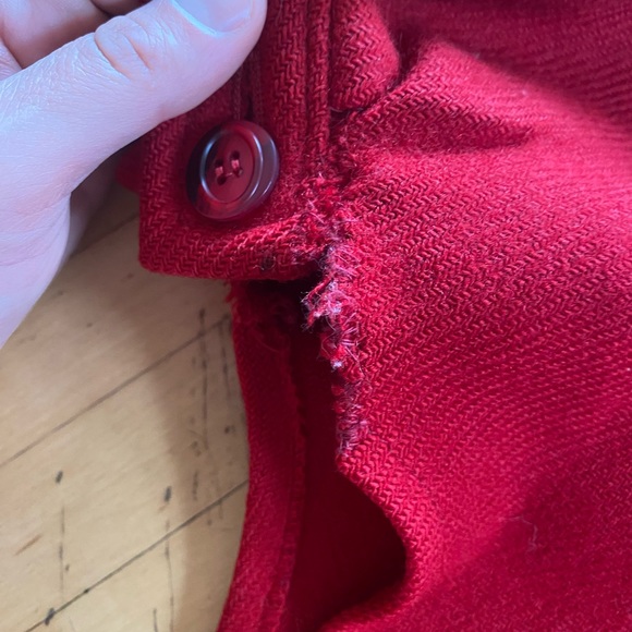 Vintage Pendleton Red Woolen Cape OS - Picture 7 of 9